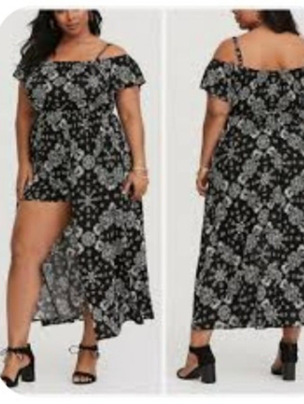Torrid Off-Shoulder Romper Dress
